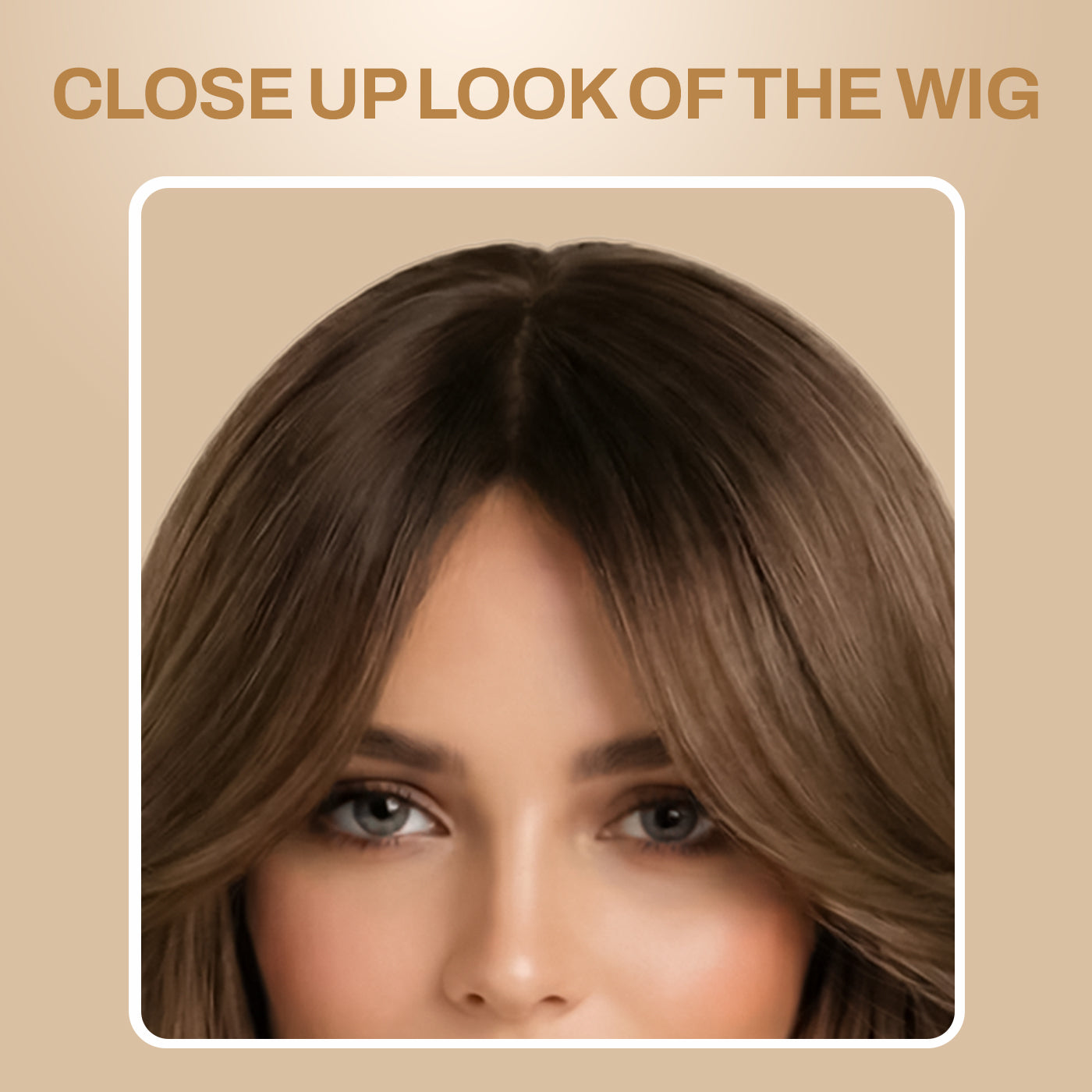 Natural Look Hair Wig, 60 CM Length, Breathable Cap Design