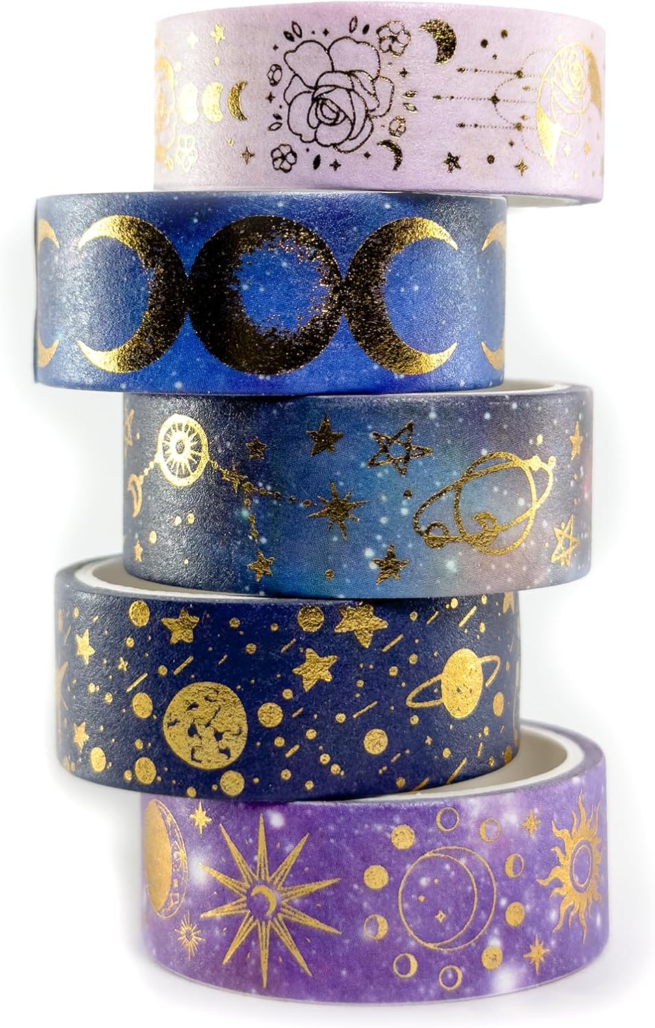 Craft Tape, Masking, Set Of 5 Rolls, Decorative Craft with Practical Design
