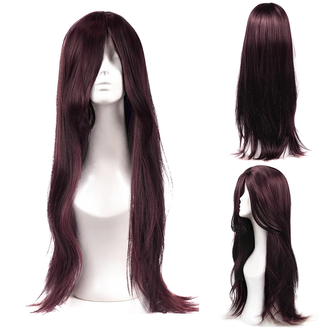 Natural Look Hair Wig, 60 CM Length, Breathable Cap Design, Model JW56