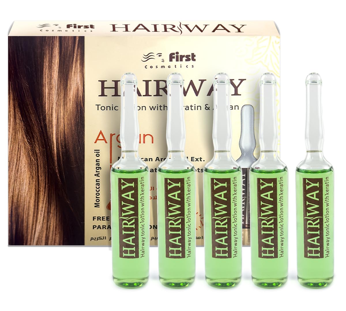 Hair Treatment Ampoules, Tonic Lotion With Keratin, Set Of for Everyday Use
