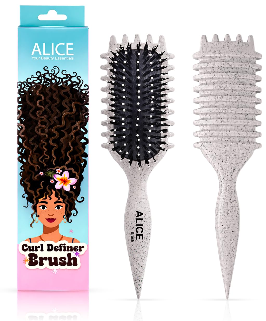 Hair Comb, Curl Definer Brush, Curly Hair Styling Brush, Gentle, Clean Care