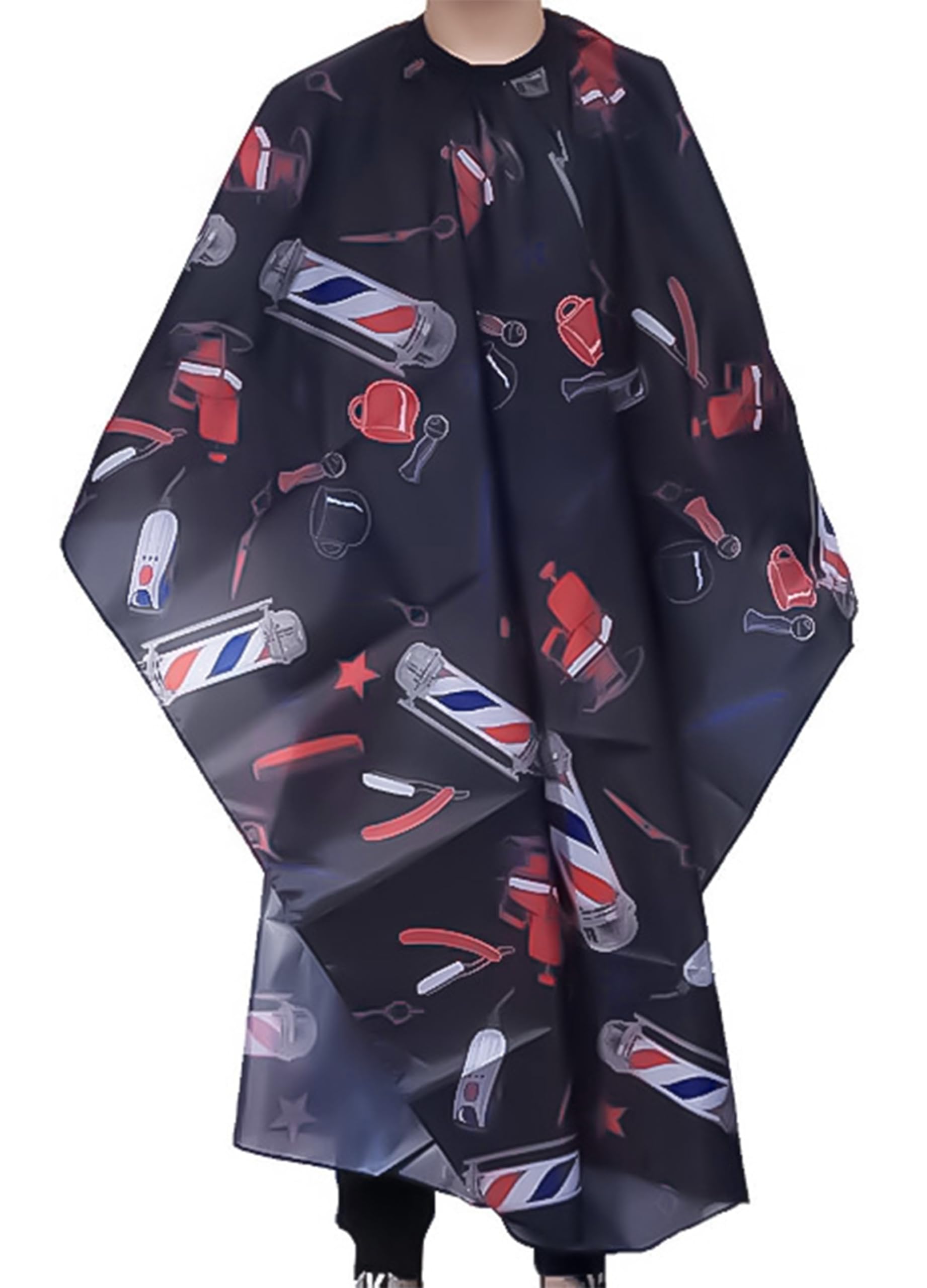 Shaving Apron, Barber Hair Cutting Cape, Waterproof Haircut, Full Length Hairdressing Gown