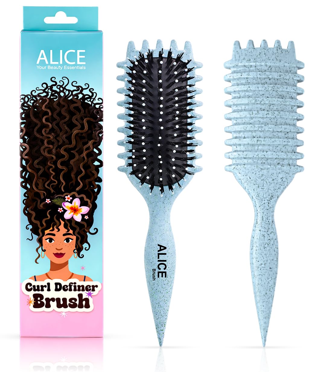 Hair Comb, Curl Definer Brush, Curly Hair Styling Brush, Gentle, Clean Care