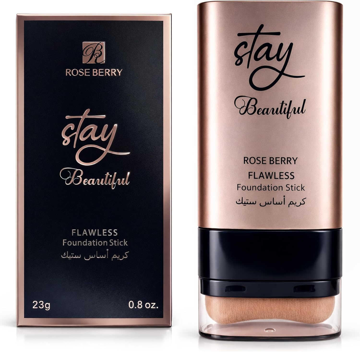 Foundation Stick, With Makeup Brush, Flawless, Long, Model RB-SF1011