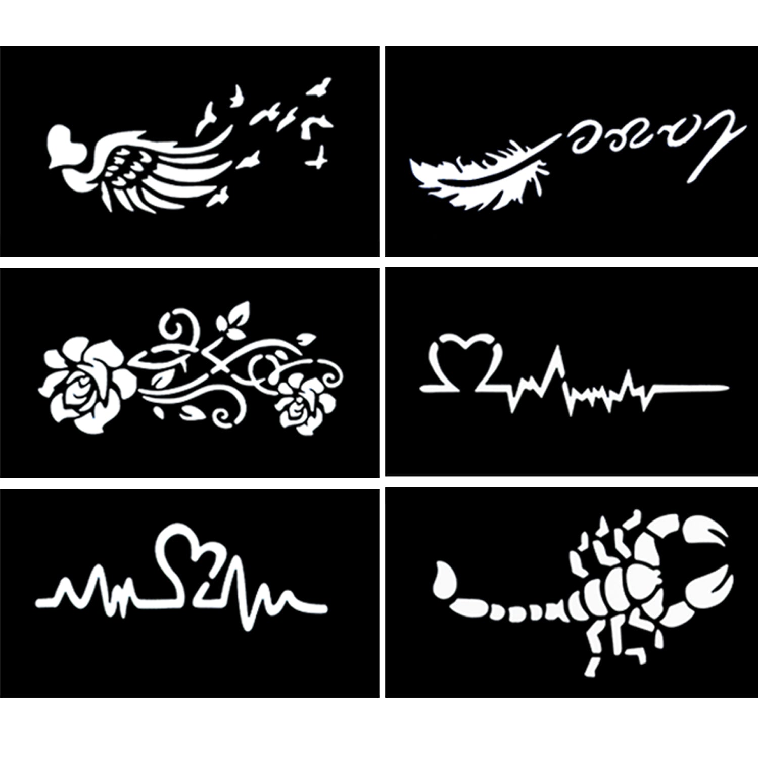 Tattoos Henna, Stickers, Different Shapes & Sizes, Practical Reliable Design