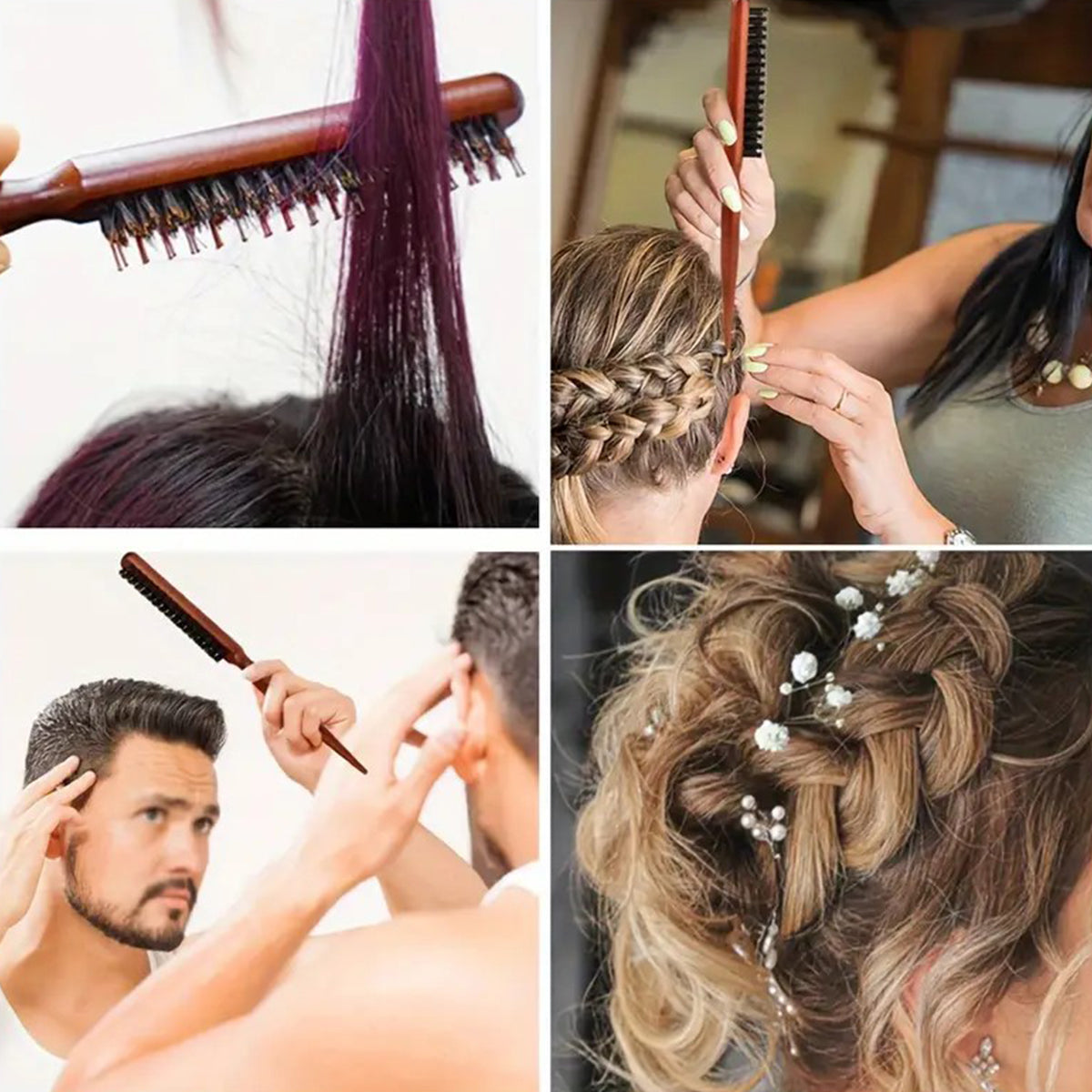 Detangling Hair Brush, Gentle Hair Styling Brush for Easy Hair Care Routine