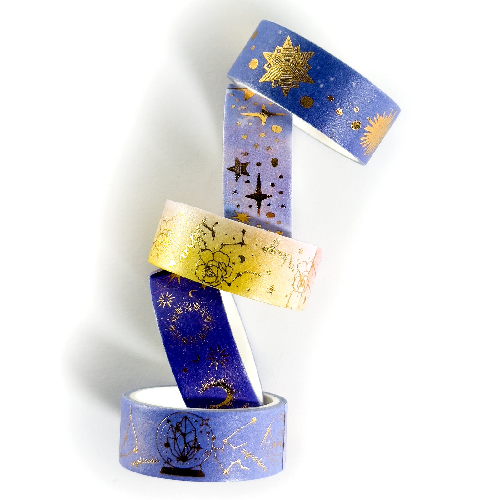 Washi Tape, Craft Tape, Masking, Set Of 5 Rolls, Decorative Craft