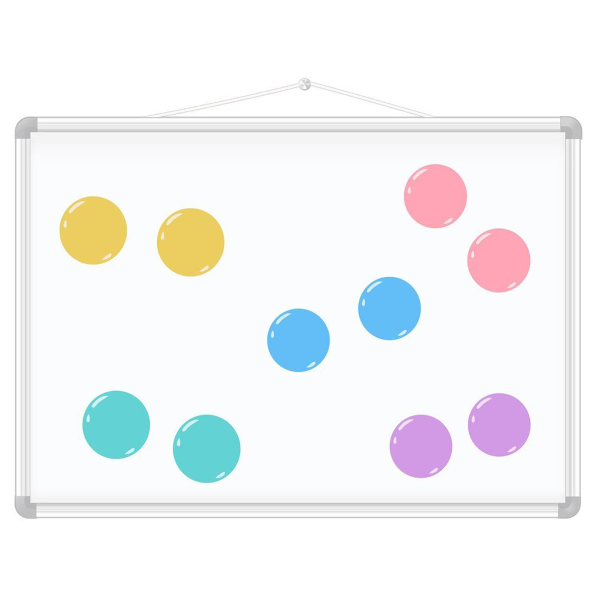 Fridge Magnets, Colorful Magnets, Round for School, Office, and Daily Notes