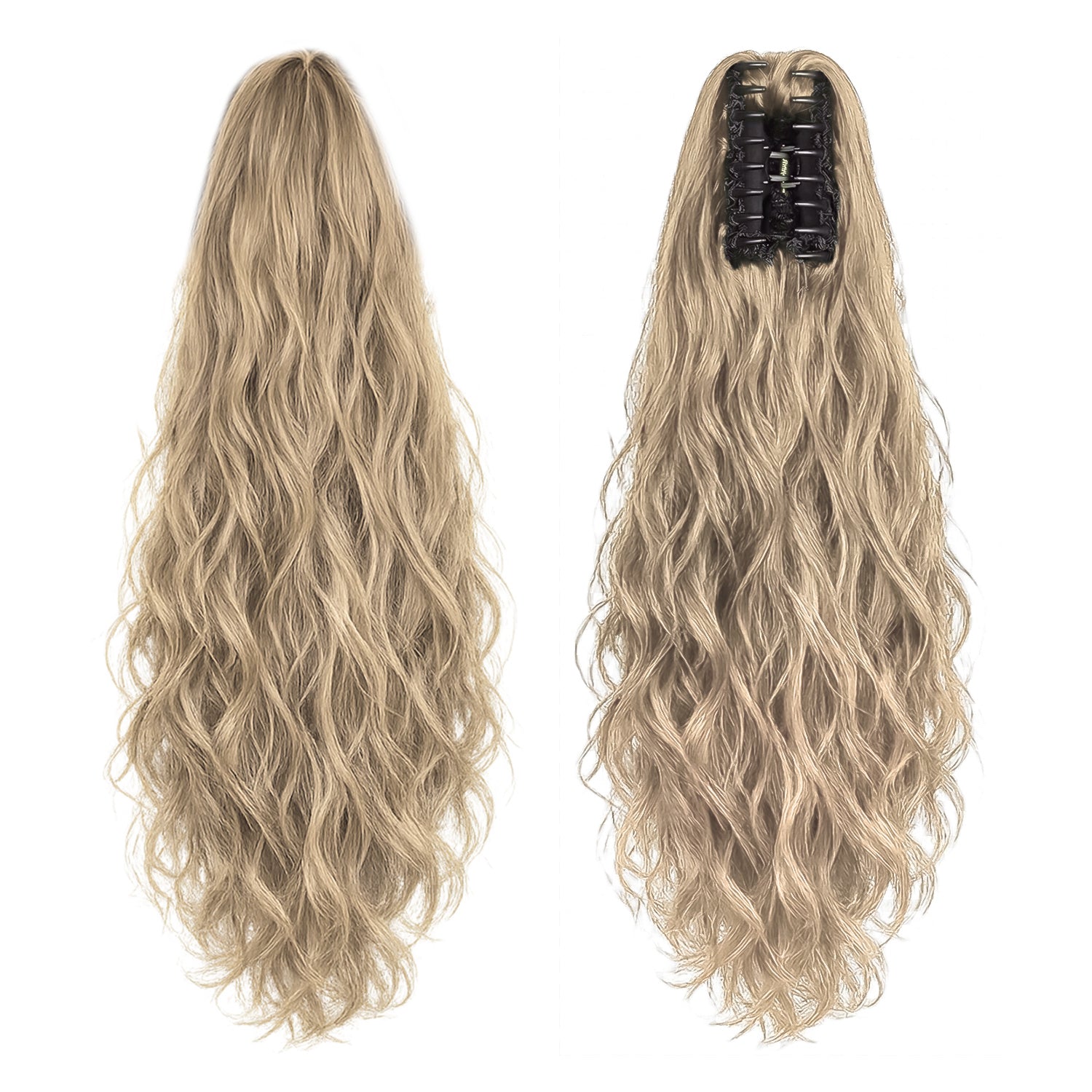 Ponytail Extension, 60 CM, Claw Clip Synthetic Hairpiece, Model JW250