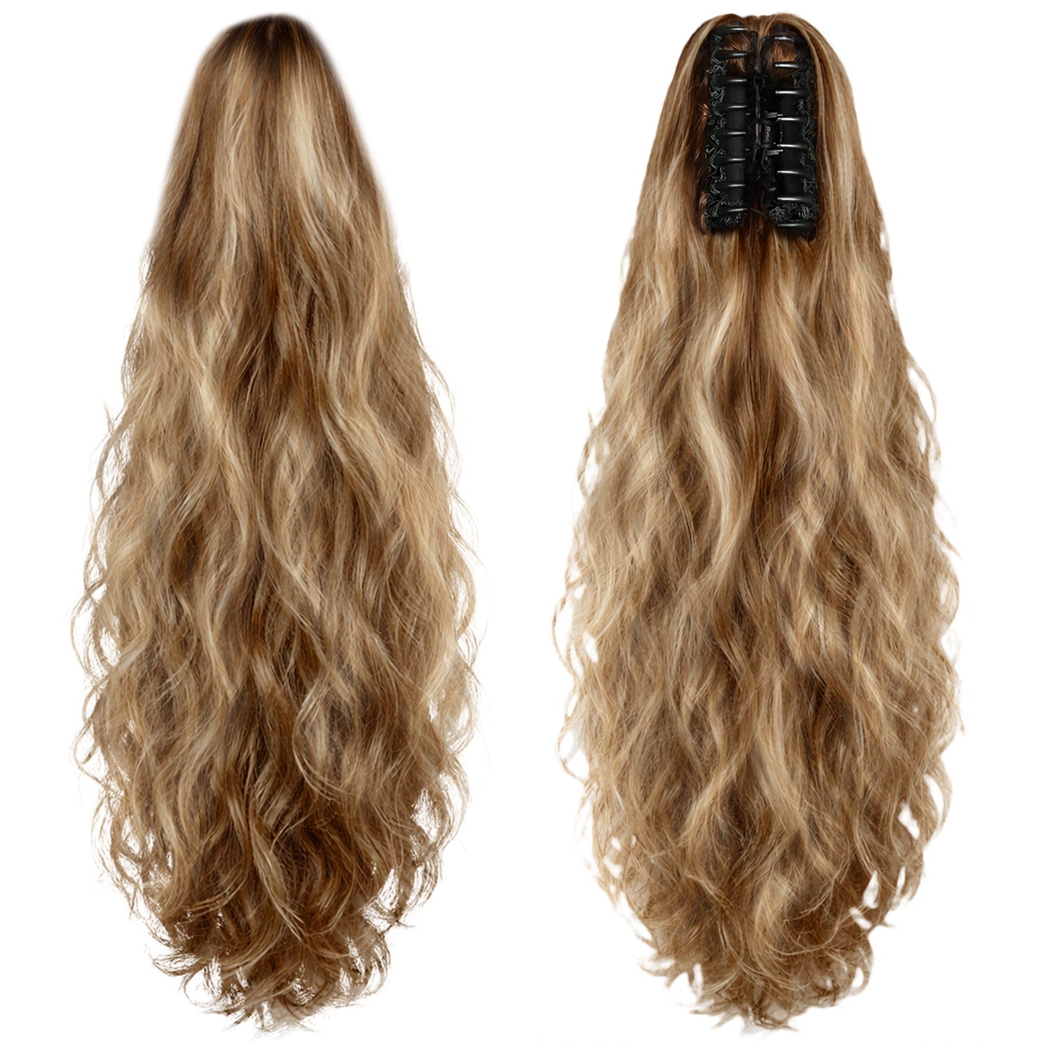 Ponytail Extension, 60 CM, Claw Clip Synthetic Hairpiece, Model JW250