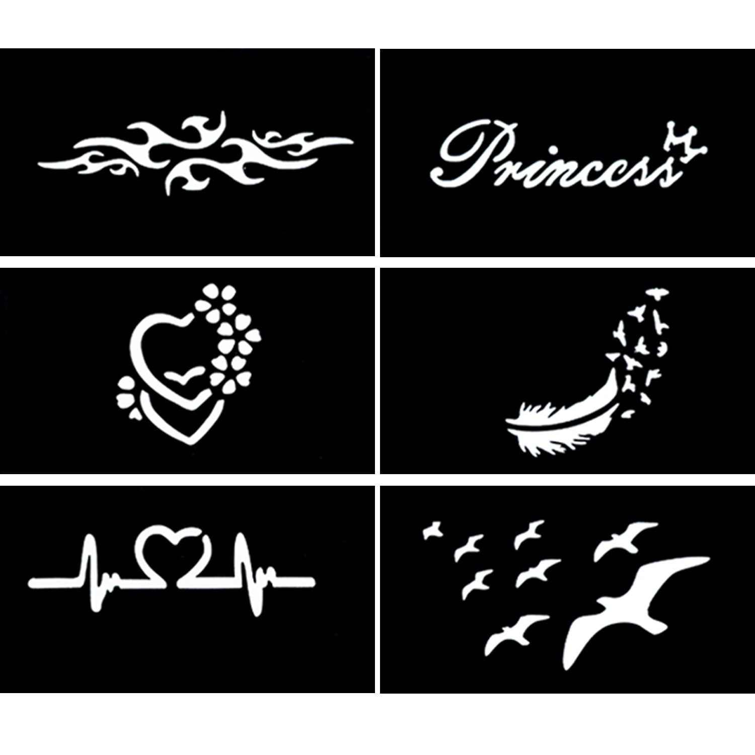Tattoos Henna, Stickers, Different Shapes & Sizes, Practical Reliable Design