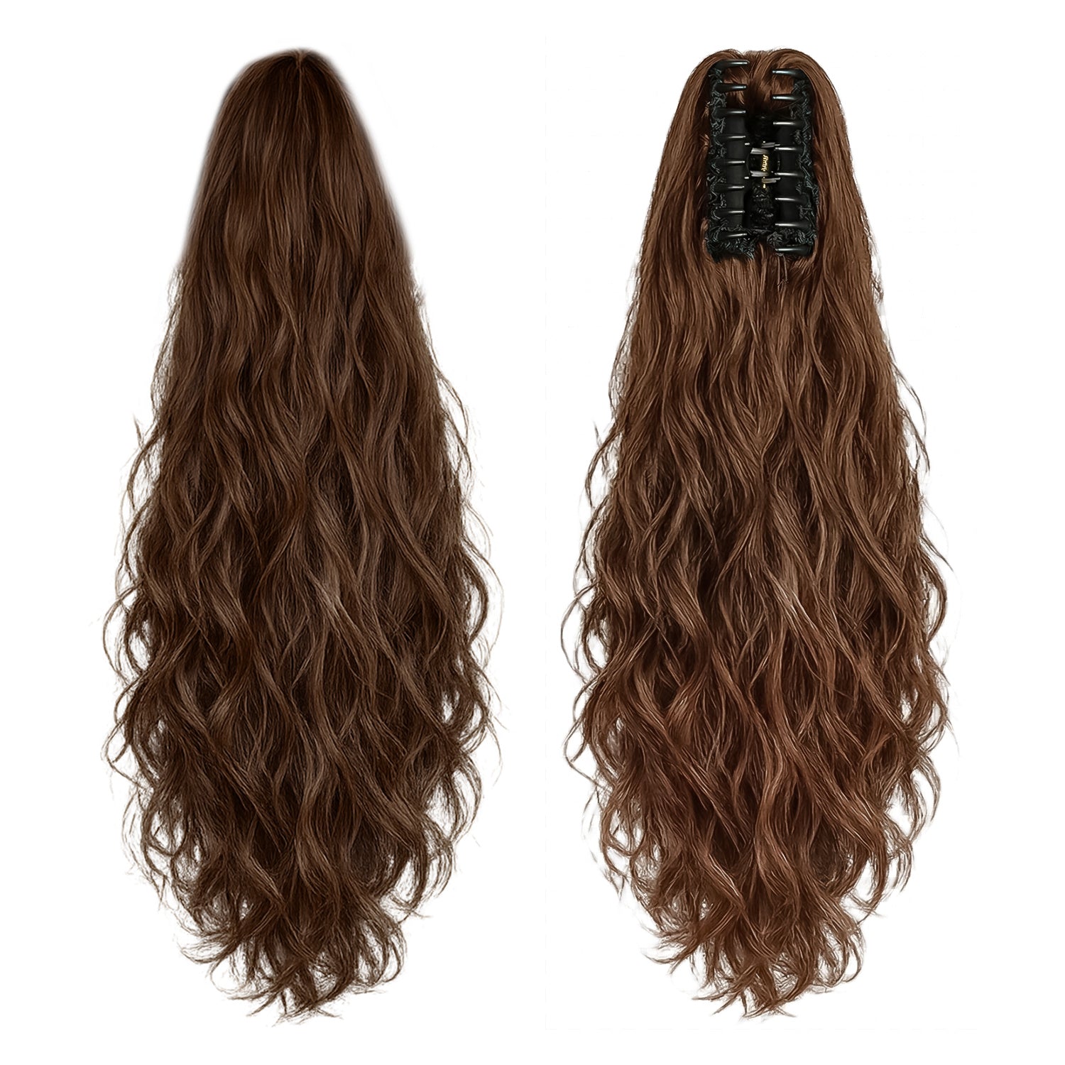 Ponytail Extension, 60 CM, Claw Clip Synthetic Hairpiece, Model JW250