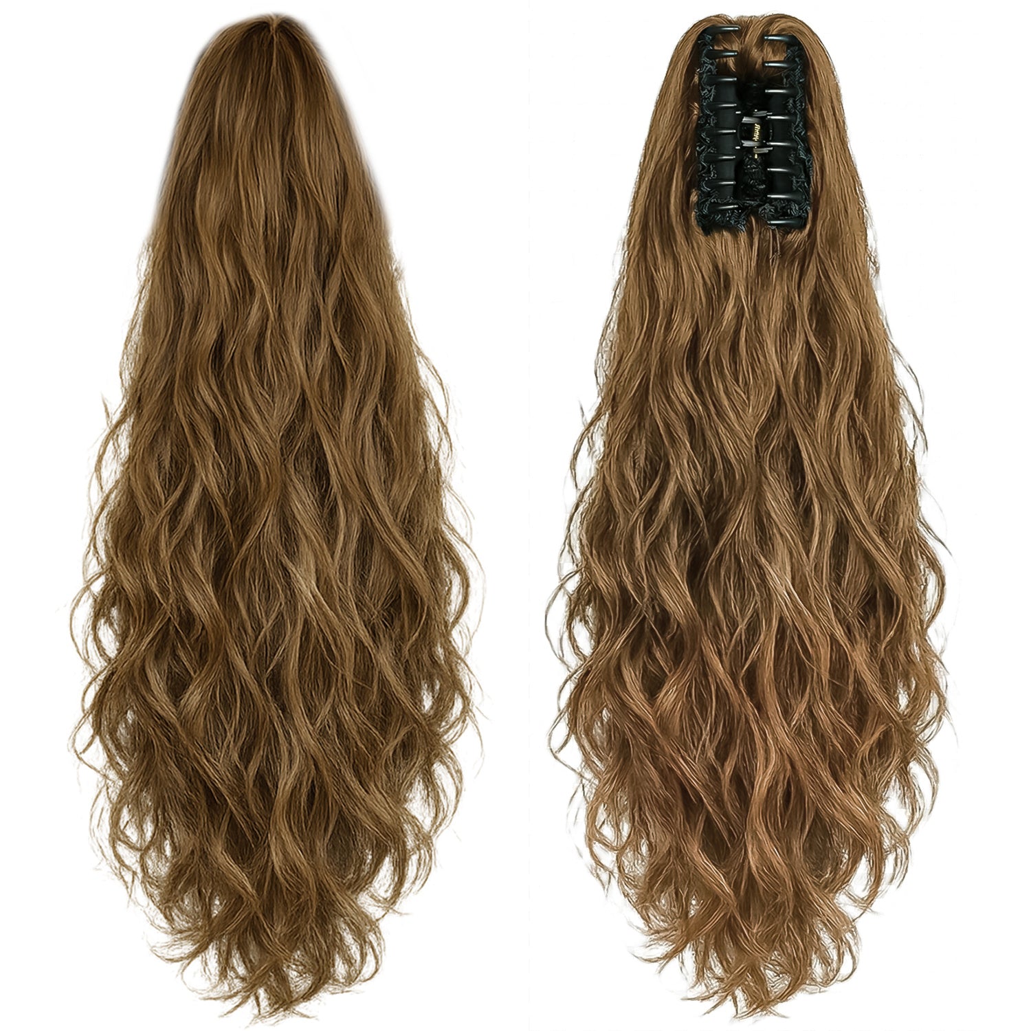 Ponytail Extension, 60 CM, Claw Clip Synthetic Hairpiece, Model JW250