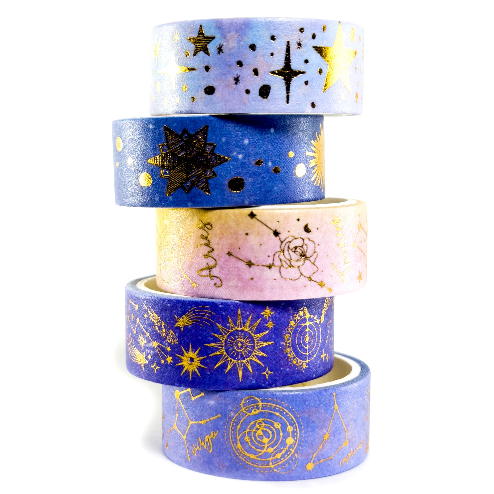 Washi Tape, Craft Tape, Masking, Set Of 5 Rolls, Decorative Craft