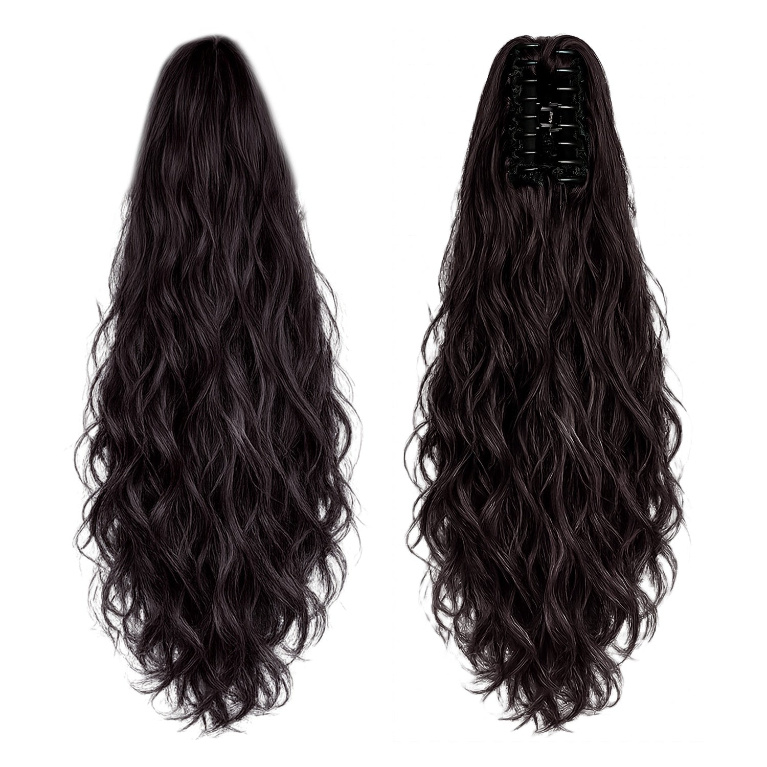 Ponytail Extension, 60 CM, Claw Clip Synthetic Hairpiece, Model JW250