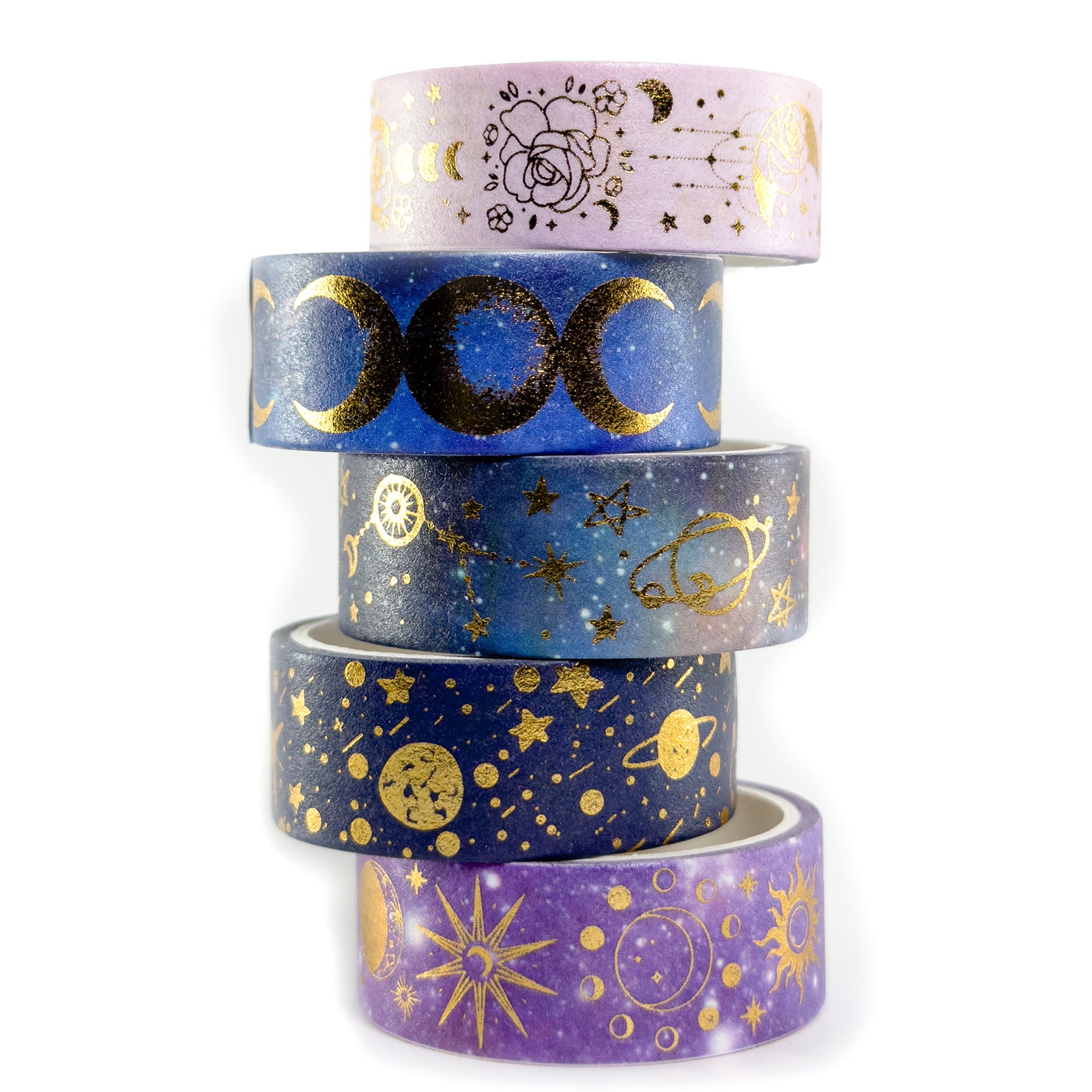 Washi Tape, Craft Tape, Masking, Set Of 5 Rolls, Decorative Craft