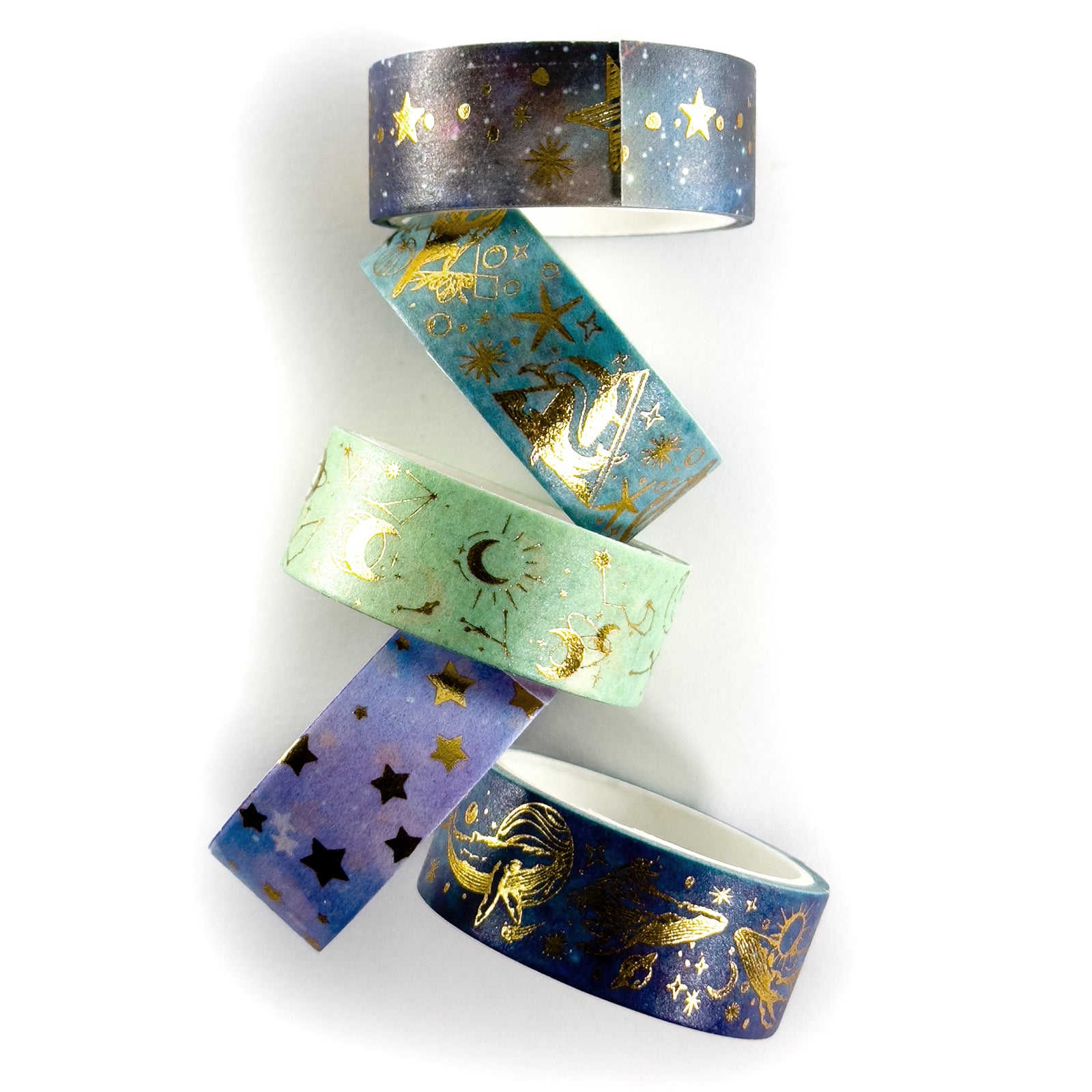 Washi Tape, Craft Tape, Masking, Set Of 5 Rolls, Decorative Craft