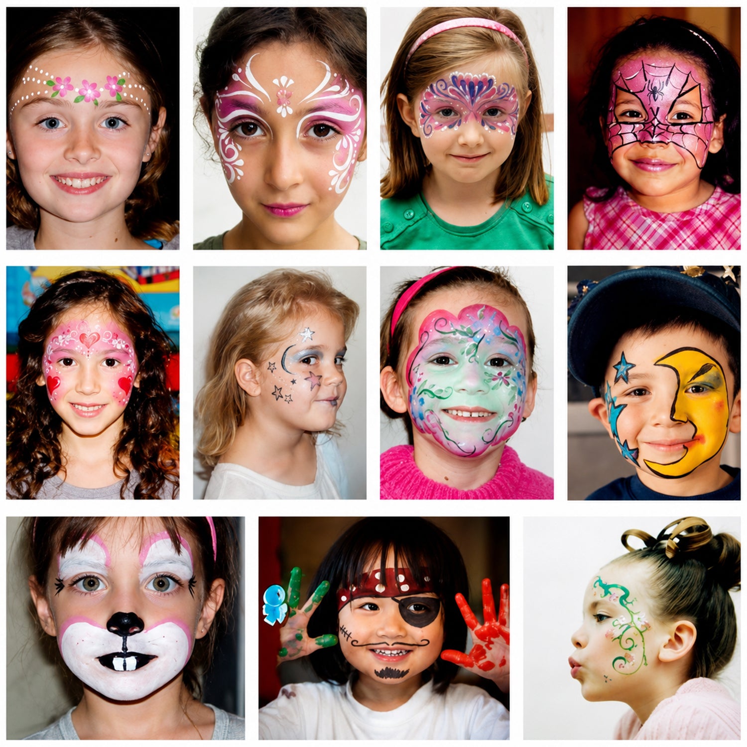 Face Paint Sticks, Neon Bright Colors, Halloween Makeup Set For, Clean Care