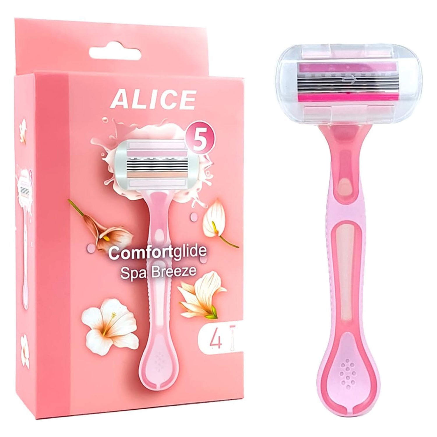 Hair Removal Razor, Elegant Pink, Practical Everyday Essential for Easy Kit
