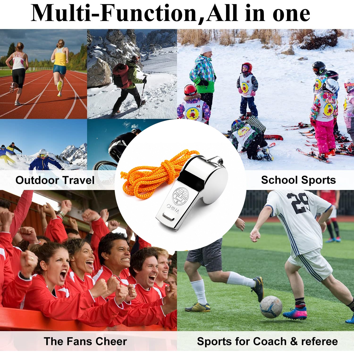 Sports Whistle, Metal Referee Whistle, For Football, Trainers