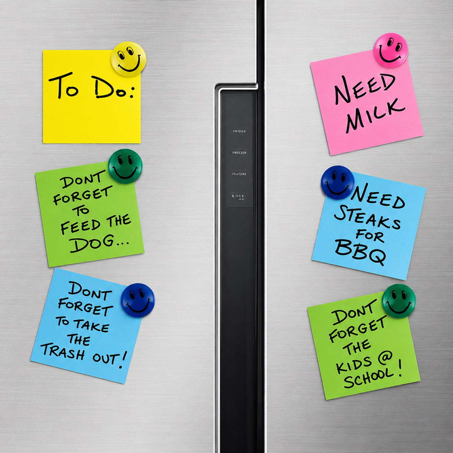Fridge Magnets, Colorful Magnets, Round for School, Office, and Daily Notes