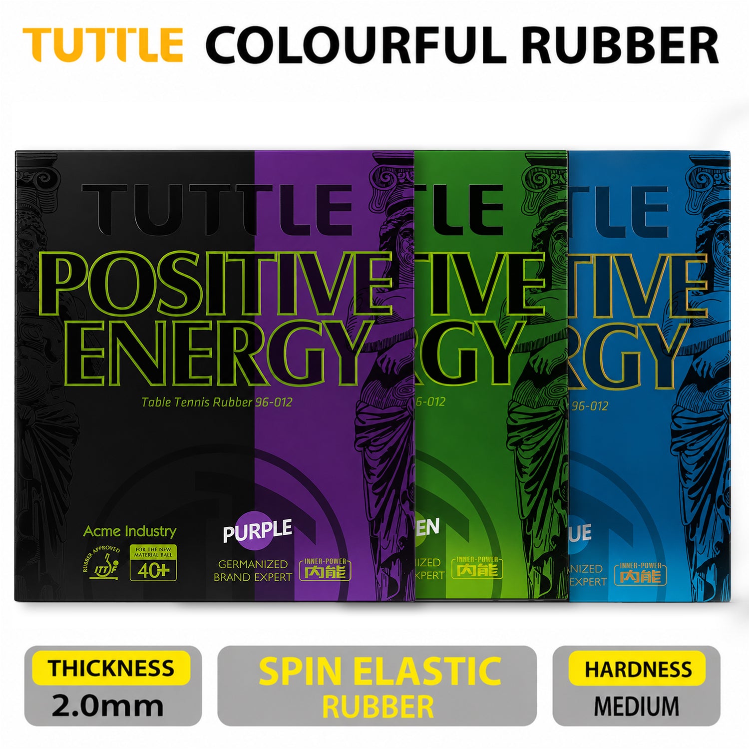 Positive Energy Table Tennis Rubber Sheet For Spin & Speed