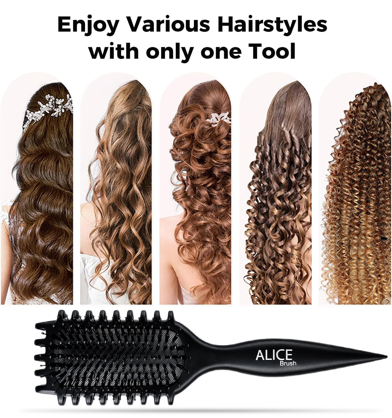Hair Comb, Curl Definer Brush, Curly Hair Styling Brush, Gentle, Clean Care