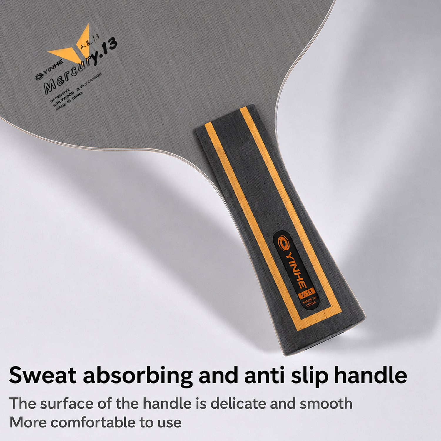 Mercury 13 Offensive Table Tennis Blade, 5-Ply Wood & Carbon