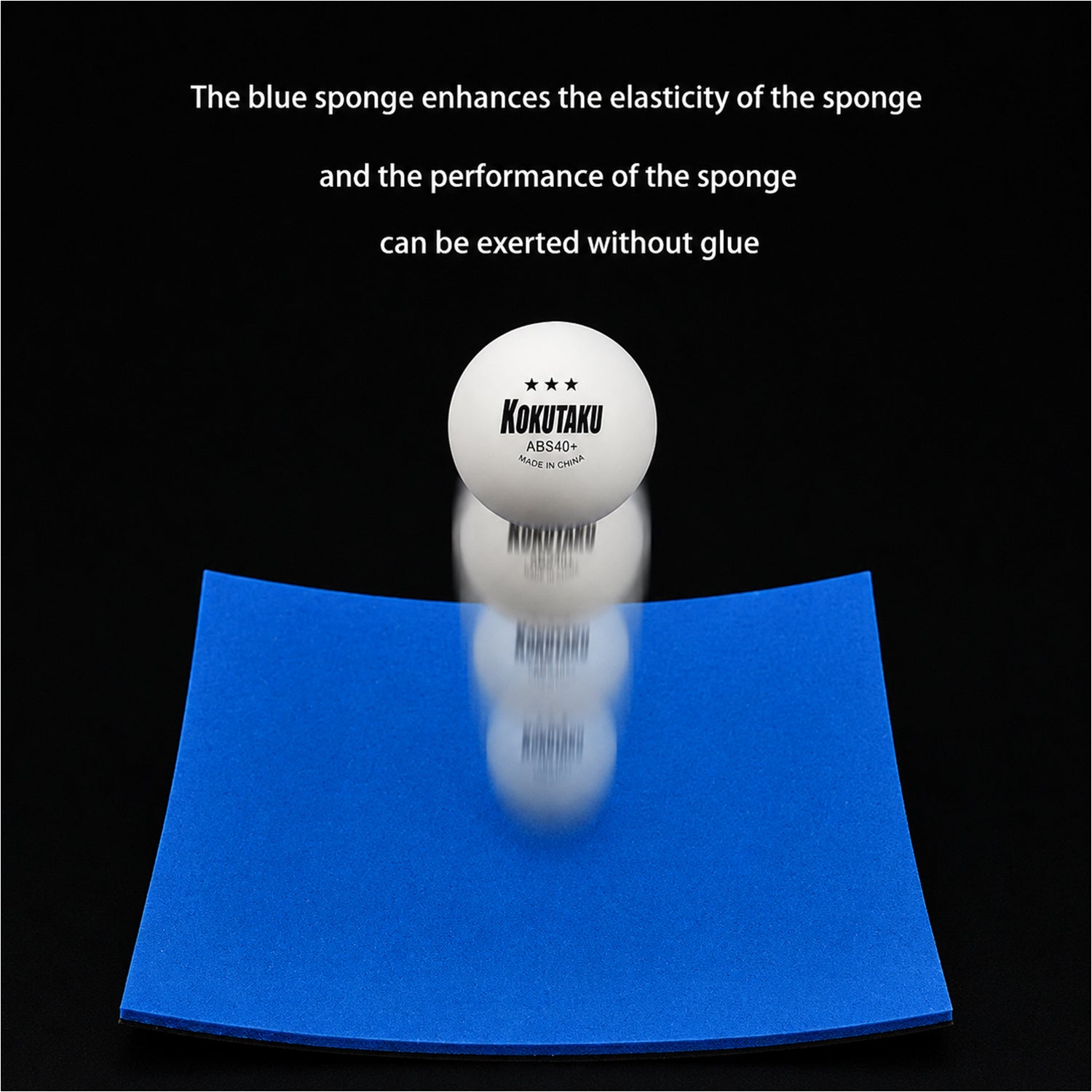 Blue Ray Pimples-In Table Tennis Rubber Sheet For Control