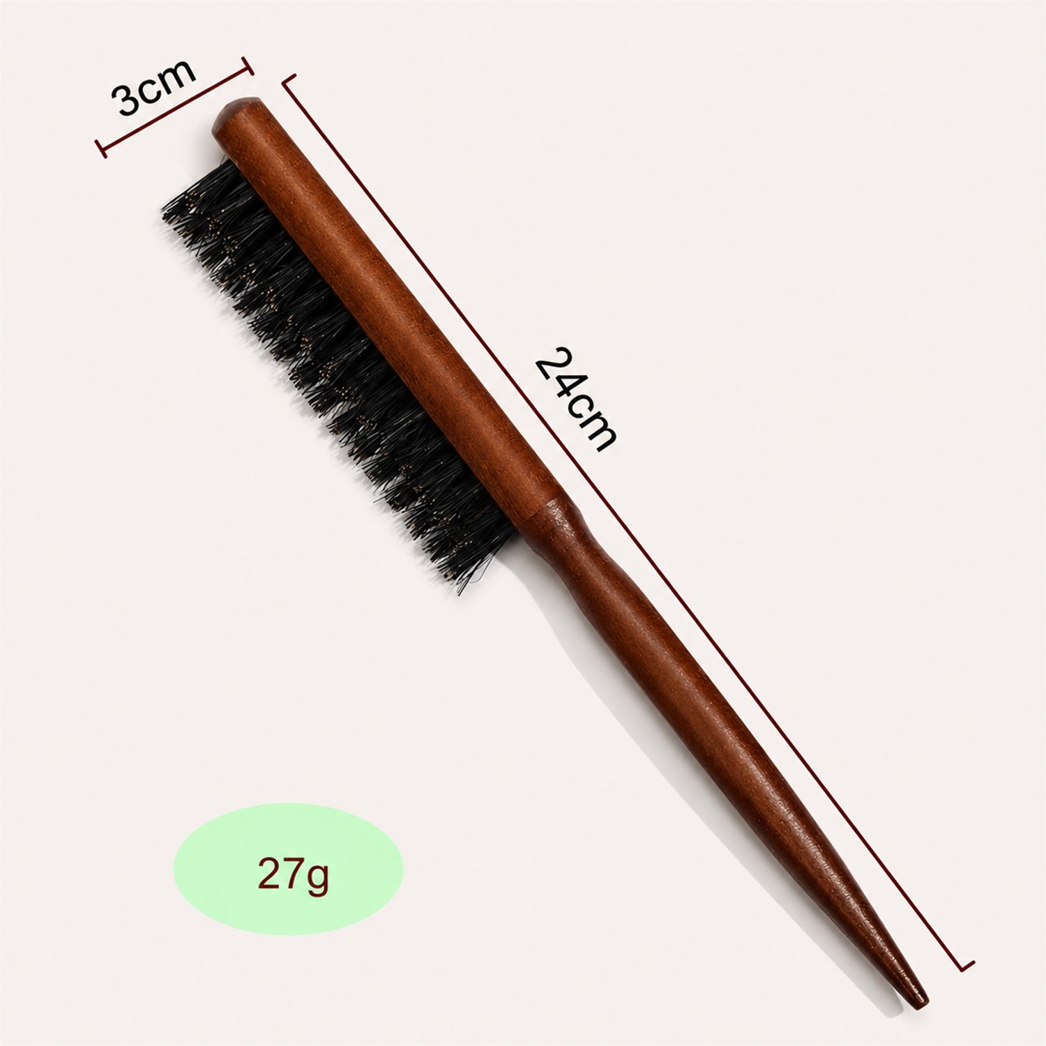 Detangling Hair Brush, Beard Daily Hair Care, Brown for Clean Daily Routine