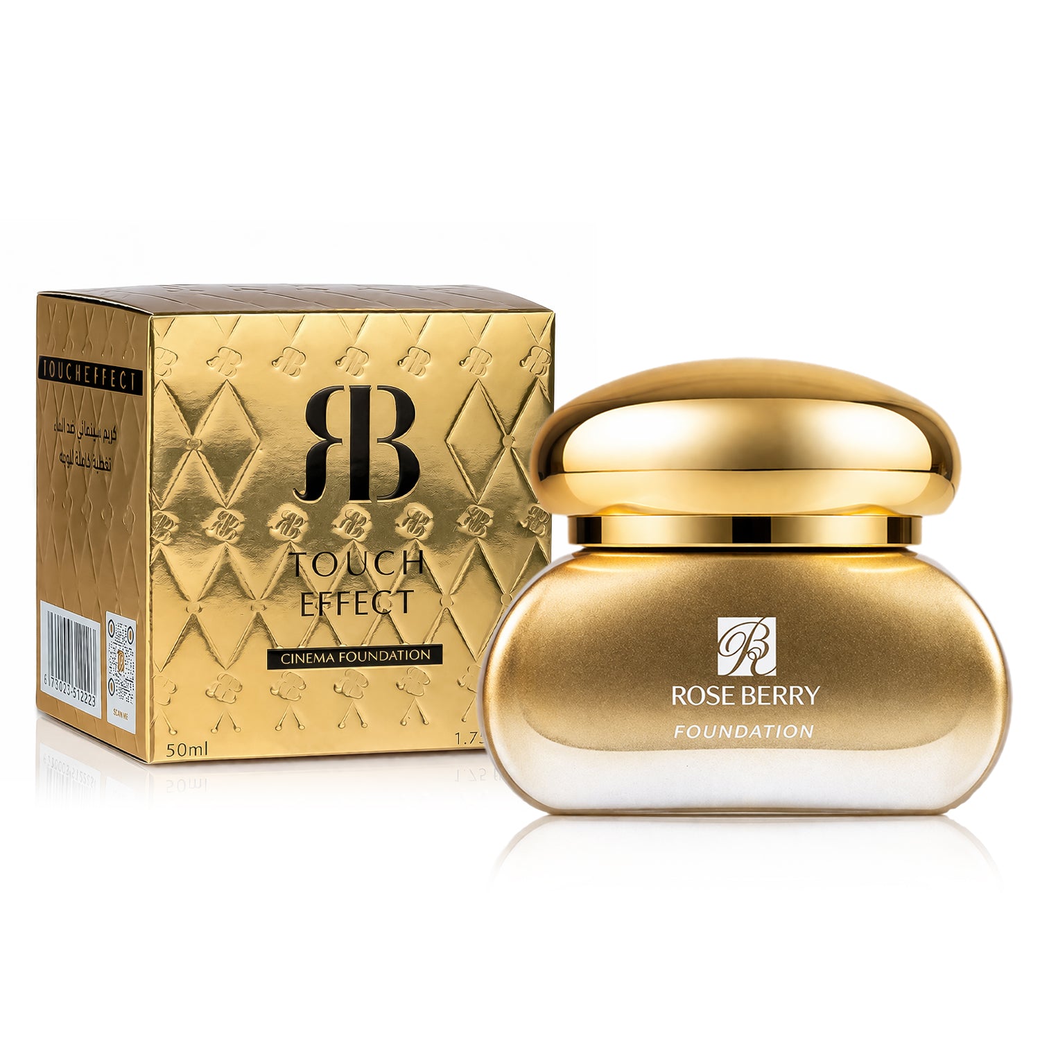 Foundation, Waterproof, Full Coverage, 50 ML, Model - RB-LF1222