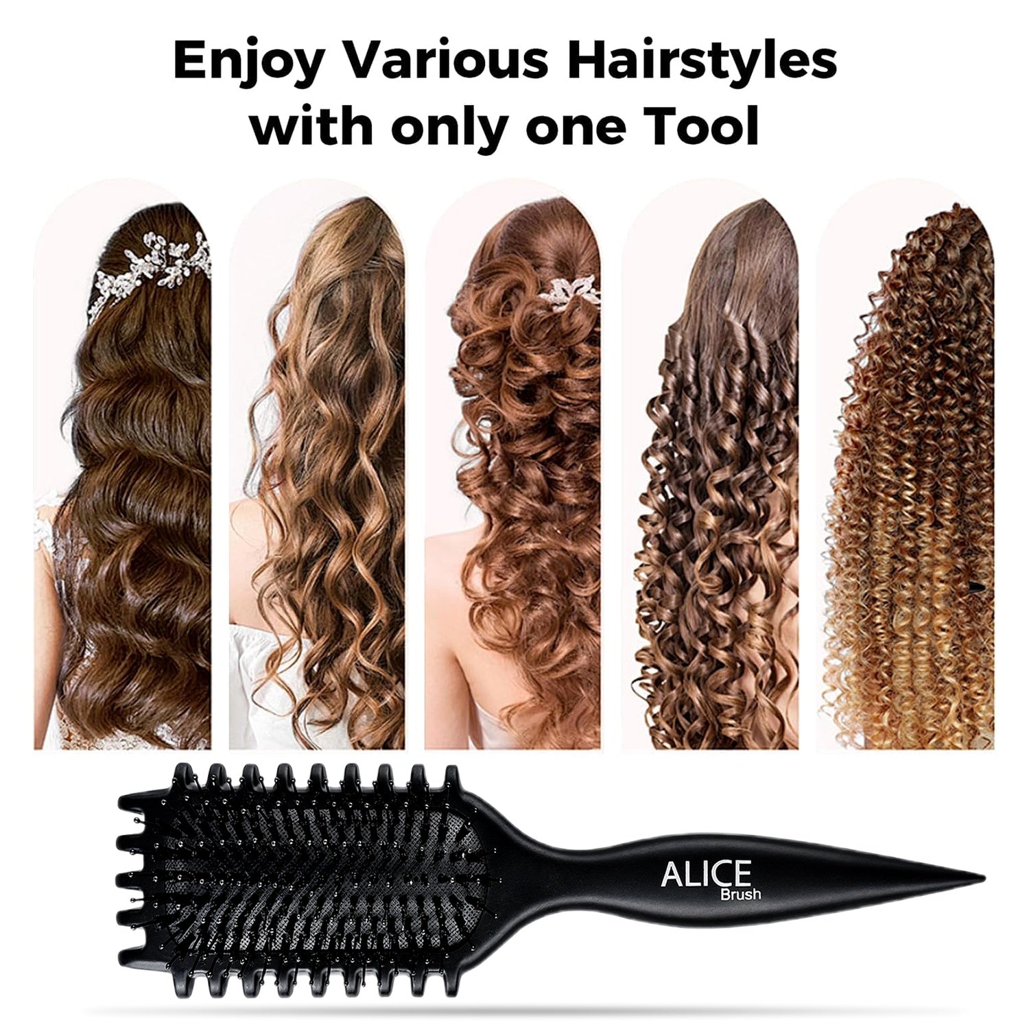 Hair Comb, Curl Definer Brush, Curly Hair Styling Brush, Gentle, Clean Care