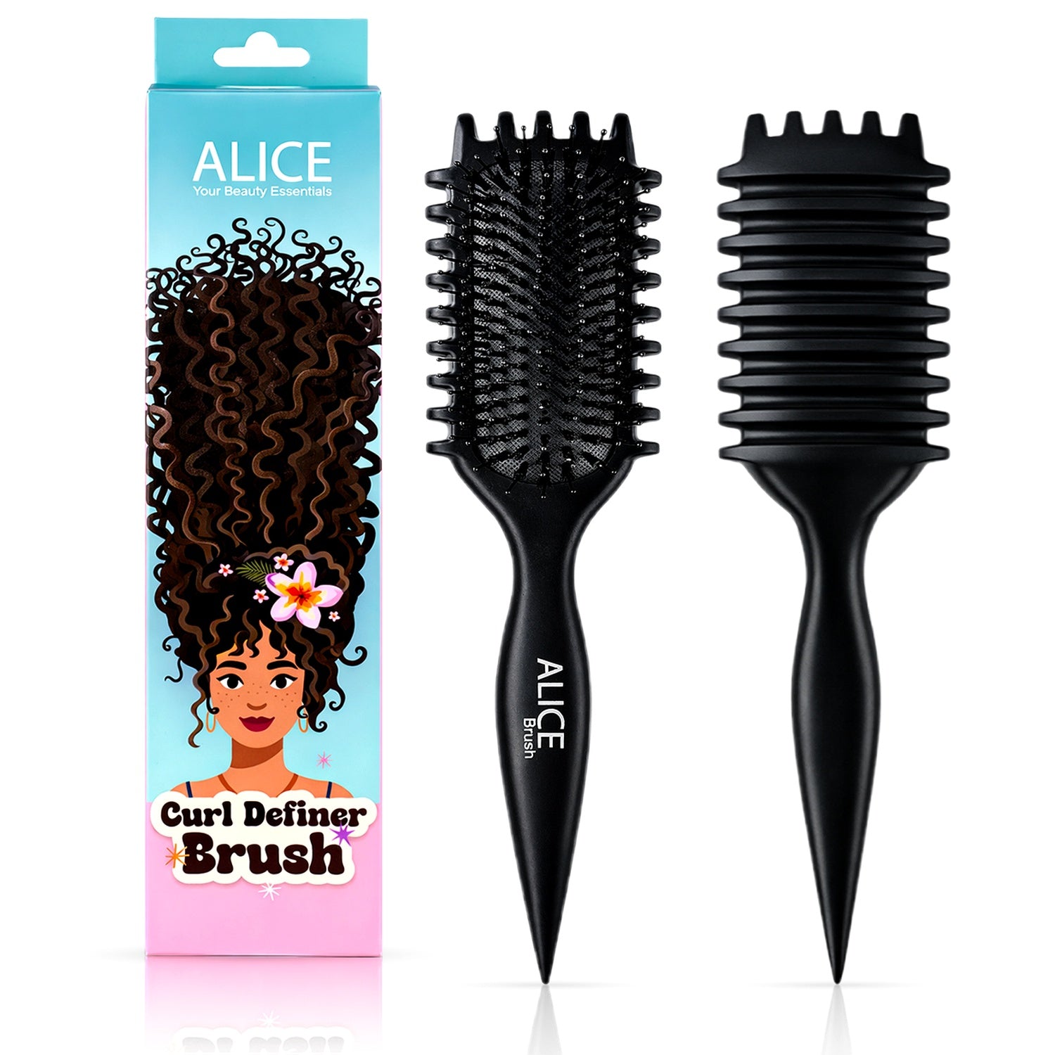 Hair Comb, Curl Definer Brush, Curly Hair Styling Brush, Gentle, Clean Care