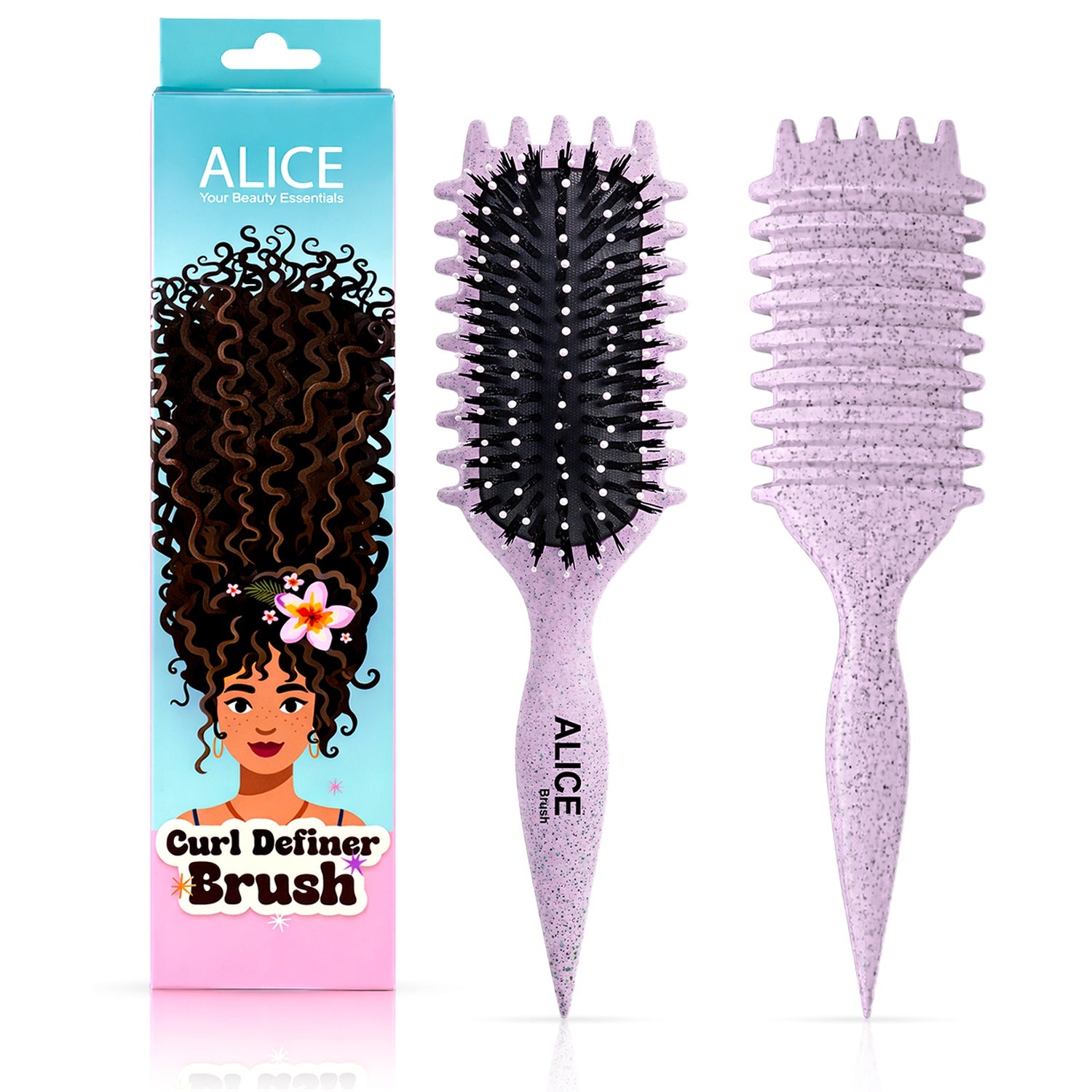Hair Comb, Curl Definer Brush, Curly Hair Styling Brush, Gentle, Clean Care