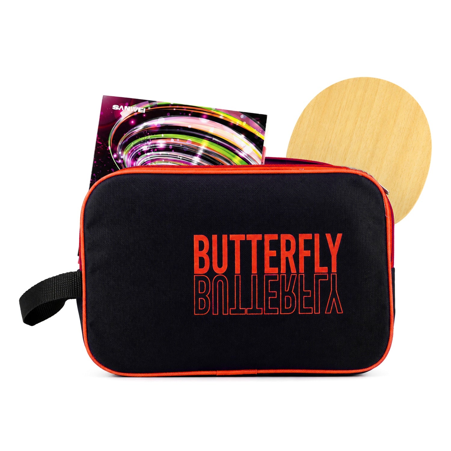 Portable Table Tennis Paddle Case With Zipper & Side Handle