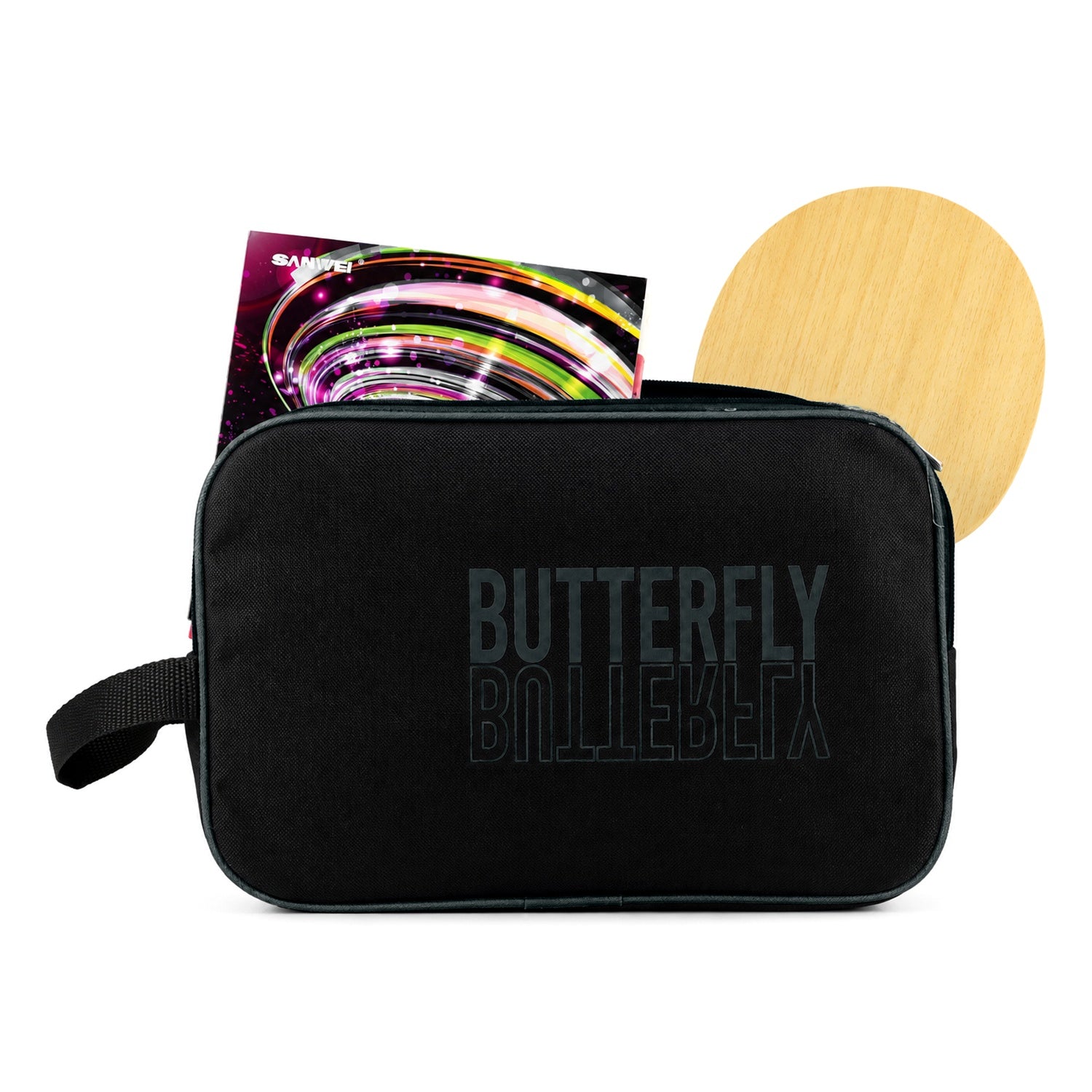 Portable Table Tennis Paddle Case With Zipper & Side Handle